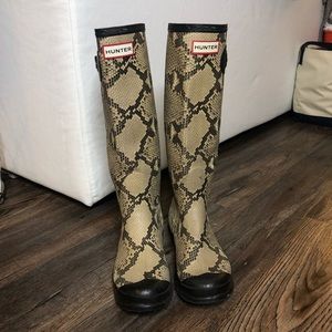Hunter Rainboots Reptile Print